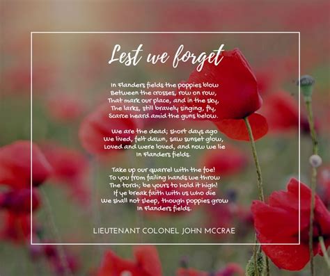 what is the lest we forget poem